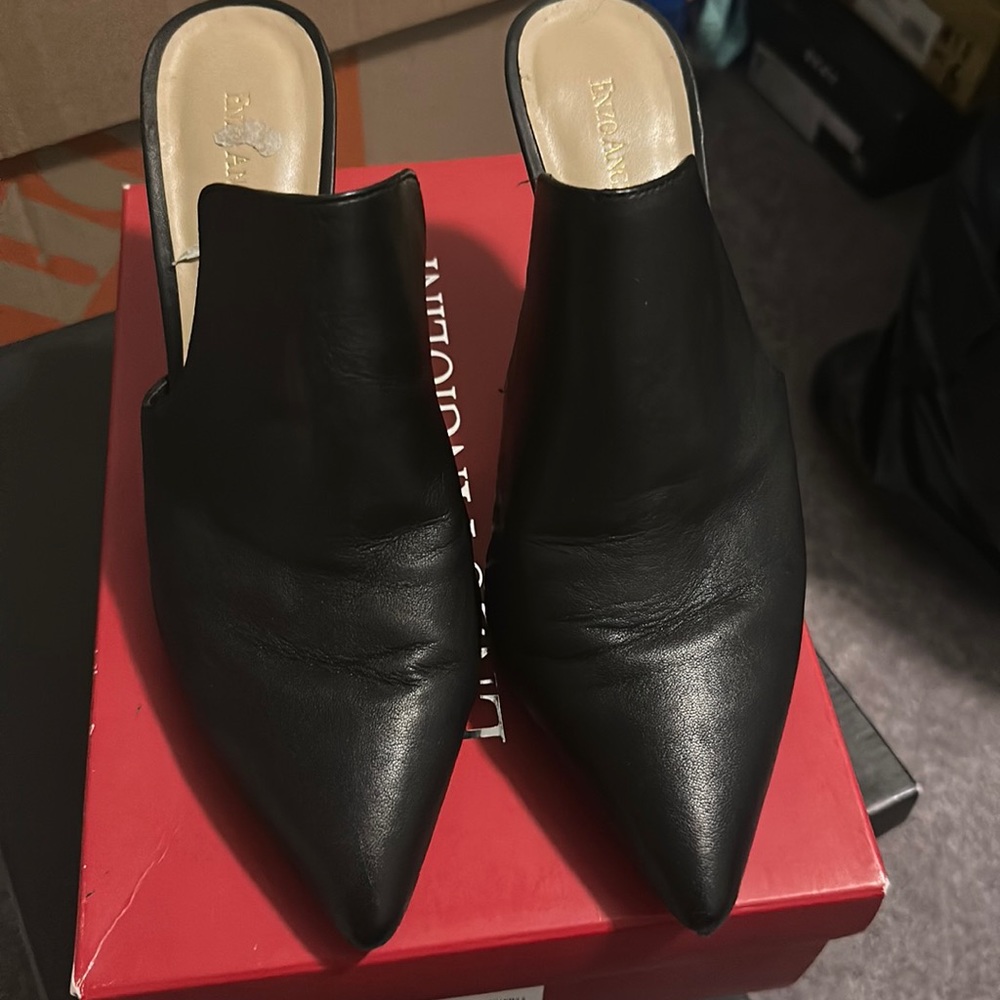 Black mule heel